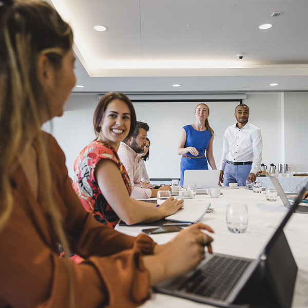 Group of colleagues having a meeting