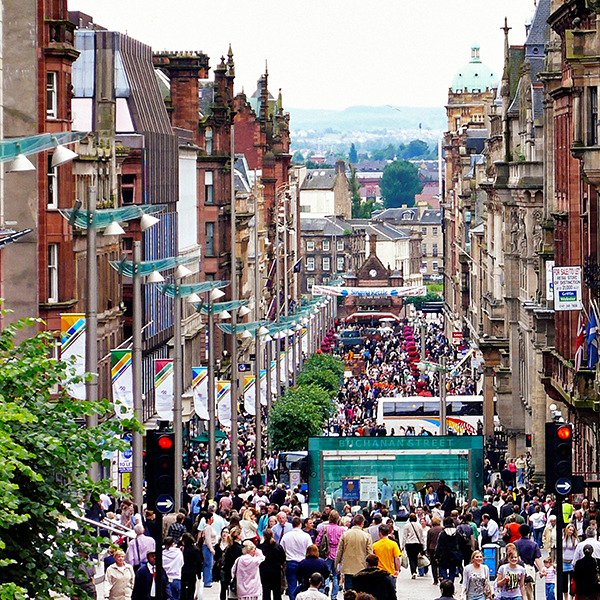 View down Buchanan Street