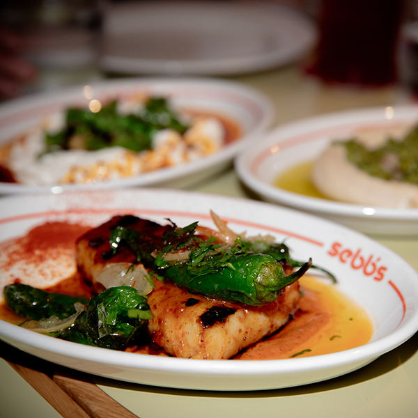 Plates of food at Sebb's