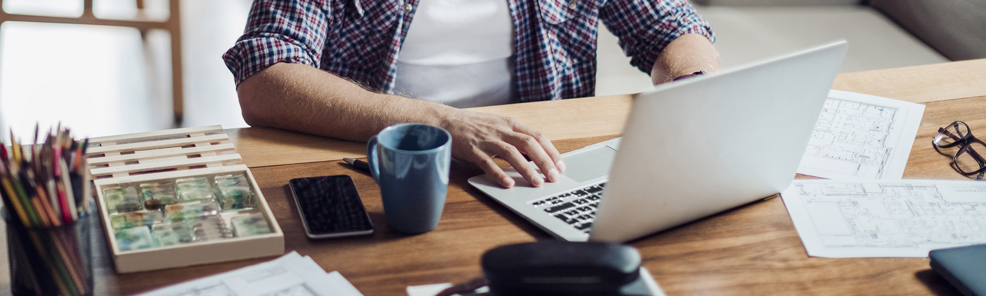 Man working from home