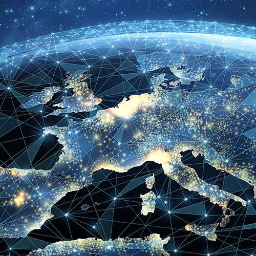 View of Europe from Space