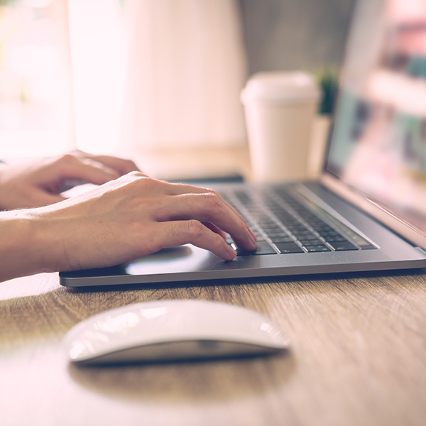 Woman on her laptop